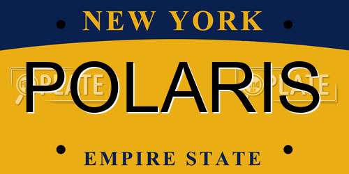 POLARIS New York License Plate