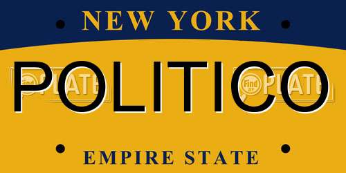 POLITICO New York License Plate