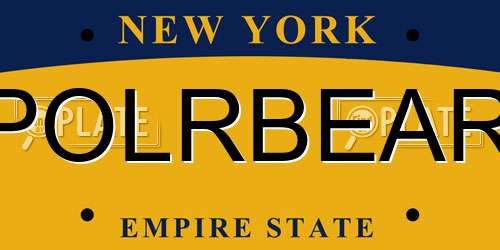 POLRBEAR New York License Plate