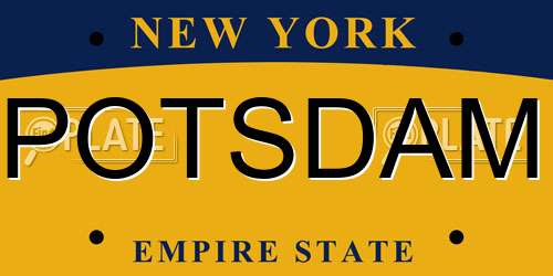 POTSDAM New York License Plate