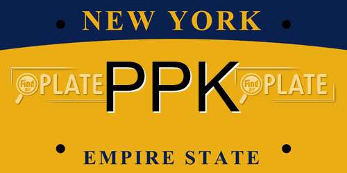 PPK New York License Plate