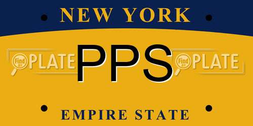 PPS New York License Plate