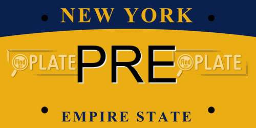 PRE New York License Plate