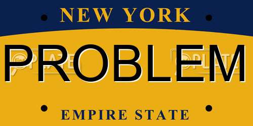 PROBLEM New York License Plate