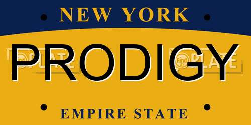 PRODIGY New York License Plate