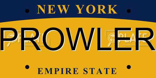 PROWLER New York License Plate