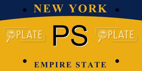 PS New York License Plate