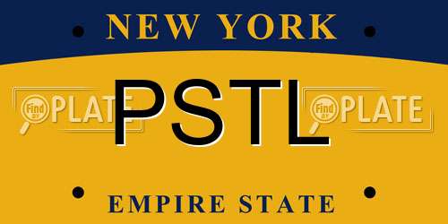 PSTL New York License Plate