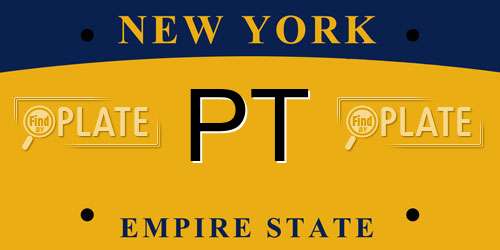 PT New York License Plate