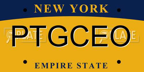 PTGCEO New York License Plate