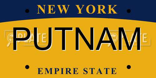 PUTNAM New York License Plate
