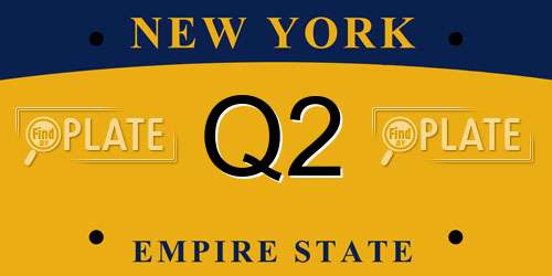 Q2 New York License Plate