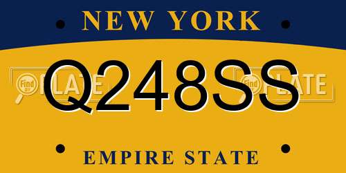 Q248SS New York License Plate