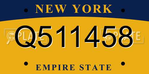 Q511458 New York License Plate