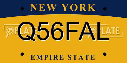 Q56FAL New York License Plate