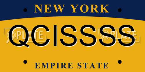 QCISSSS New York License Plate
