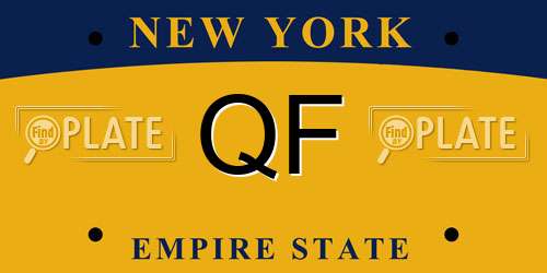 QF New York License Plate