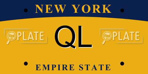 QL New York License Plate
