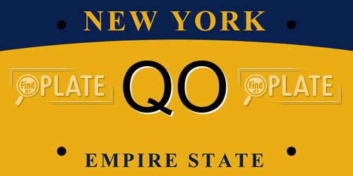 QO New York License Plate