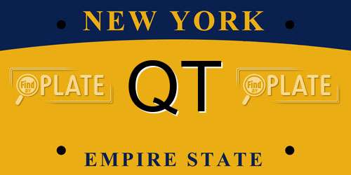 QT New York License Plate