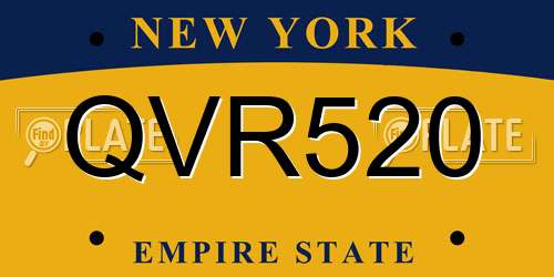 QVR520 New York License Plate