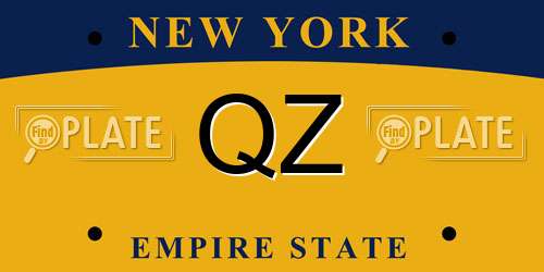 QZ New York License Plate