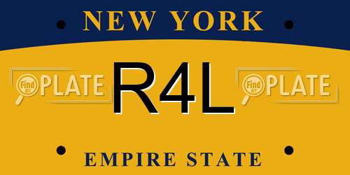 R4L New York License Plate