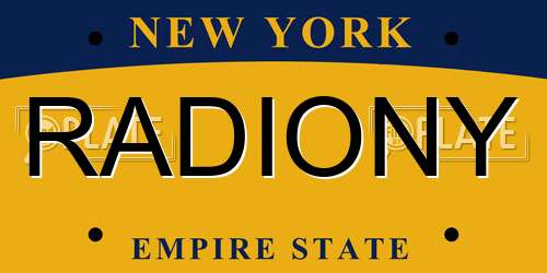 RADIONY New York License Plate