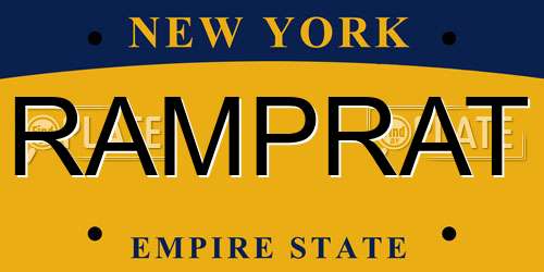 RAMPRAT New York License Plate