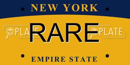 RARE New York License Plate