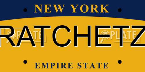 RATCHETZ New York License Plate