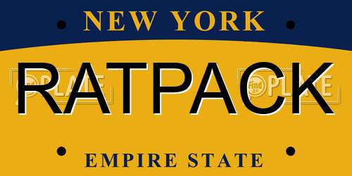 RATPACK New York License Plate