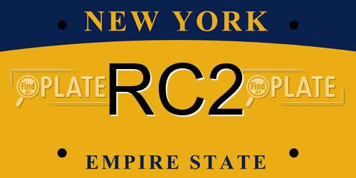 RC2 New York License Plate