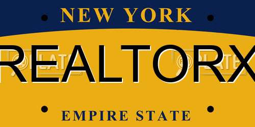 REALTORX New York License Plate