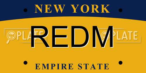 REDM New York License Plate