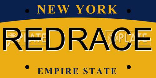 REDRACE New York License Plate