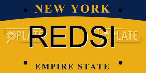 REDSI New York License Plate