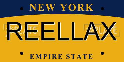 REELLAX New York License Plate