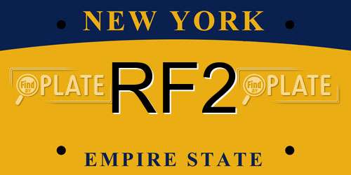 RF2 New York License Plate