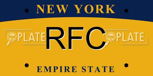 RFC New York License Plate
