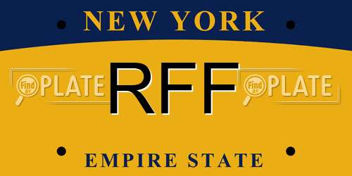 RFF New York License Plate
