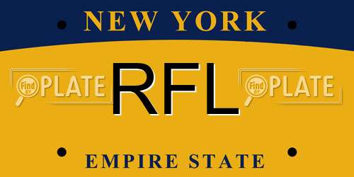 RFL New York License Plate