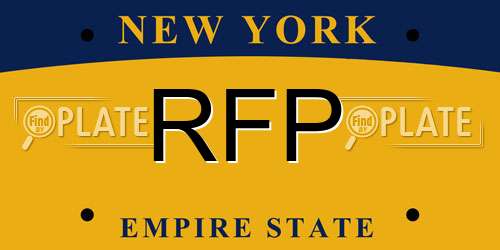 RFP New York License Plate