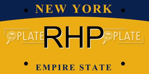 RHP New York License Plate
