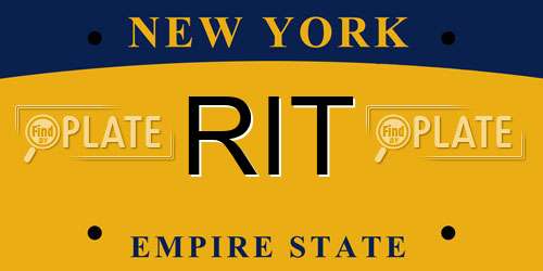 RIT New York License Plate