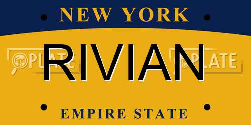 RIVIAN New York License Plate