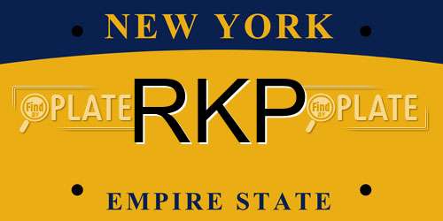 RKP New York License Plate