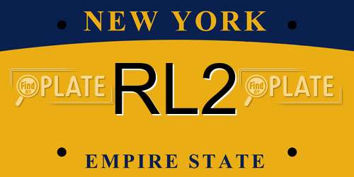 RL2 New York License Plate
