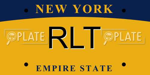 RLT New York License Plate