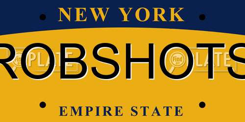 ROBSHOTS New York License Plate